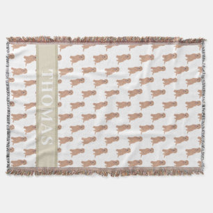 Cobertor Golden Doodle Apricot Red Personalizado