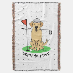Cobertor Golf Yellow Labrador Retriever (yel 3) Cachorro -