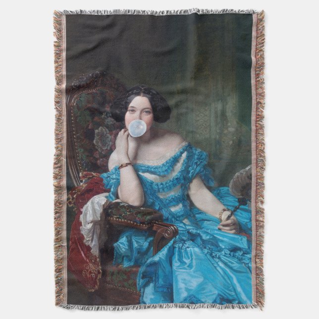 Cobertor Goma-bolha Diva em cebola azul (Frente Vertical)