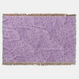 Cobertor Gotas de água púrpura