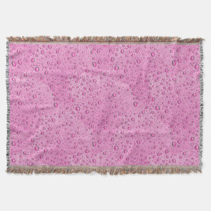 Cobertor Gotas de água rosa quente