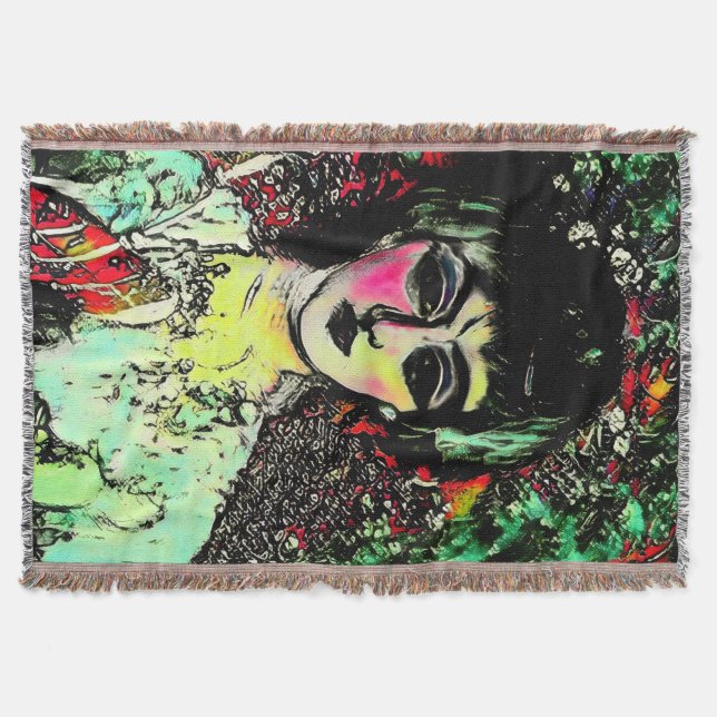 Cobertor Gothic Beauty Portrait  (Frente)