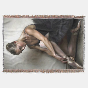 Cobertor Graceful Ballerina Painterly Art