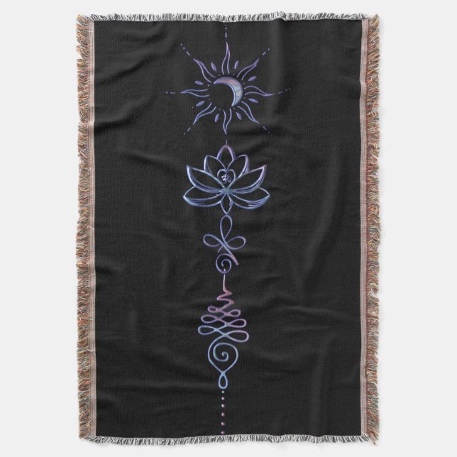 Cobertor Gradient Unalome Group  (Frente Vertical)