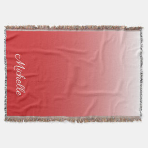 Cobertor Gradiente personalizado vermelho-vivo