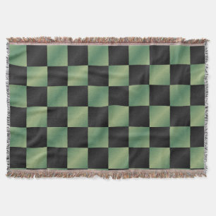 Cobertor Gradiente Preto Verde Azul Moderno Verificado