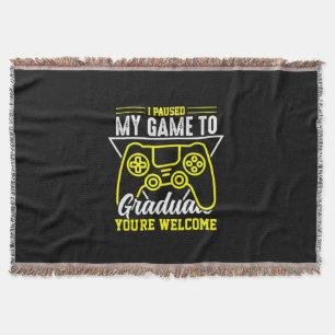 Cobertor Graduação Pausei Meu Jogo Ao Formando