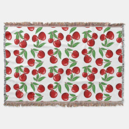 Cobertor Gráfico de cerejas vermelhas em todos os padrões