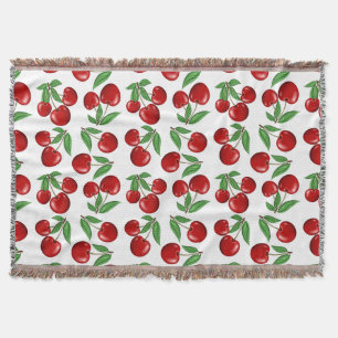 Cobertor Gráfico de cerejas vermelhas em todos os padrões