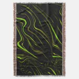 Cobertor grama ouro, vestígios verdes e ondulantes no fundo