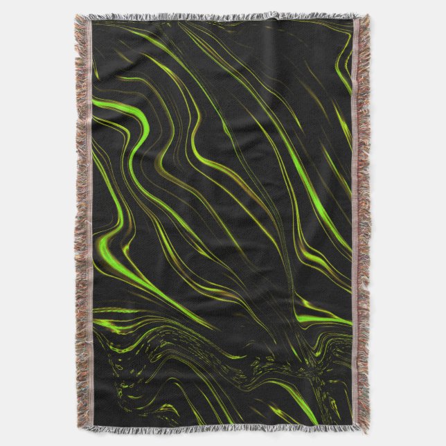 Cobertor grama ouro, vestígios verdes e ondulantes no fundo (Frente Vertical)