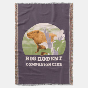 Cobertor Grande Clube de Companheiros de Roedores Capivara