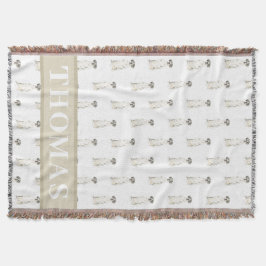 Cobertor Grande Dane (Harlequin Branco Negro)