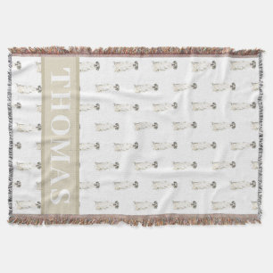 Cobertor Grande Dane (Harlequin Branco Negro)