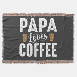 Cobertor Grandpa Loves His Coffee