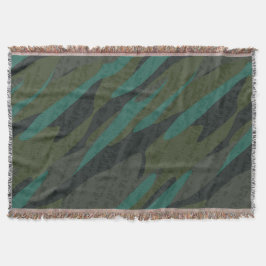Cobertor Green Camo Abstract