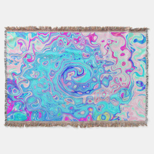 Cobertor Groovy Abstrato Retro Robin's Giro Azul