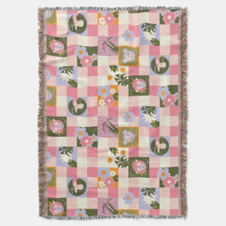 Cobertor Groovy Flower Jungle Print