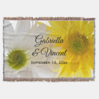 Guarda de Casamento de Disias Amarelas e Brancas