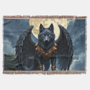 Cobertor Guardião da Lua – O Lobo de Asa Preta