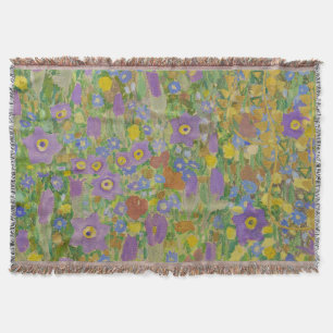 Cobertor Gustav Klimt Columbine & Papoulas Art Nouveau