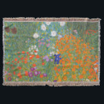 Cobertor Gustav Klimt Flower Garden Cottage Nature<br><div class="desc">Uma bela pintura de jardim - esta é uma pintura clássica de Gustav Klimt,  chamada Jardim de Algodão,  ou Jardim Bauergarten,  1907,  que é um close up de um jardim floral,  uma pintura floral colorida.</div>