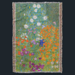 Cobertor Gustav Klimt - Jardim Flor<br><div class="desc">Jardim Flor - Gustav Klimt em 1905-1907</div>