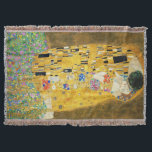 Cobertor Gustav Klimt O Beijo Vintage Art Nouveau Painting<br><div class="desc">Gustav Klimt The Kiss Vintage Art Nouveau Painting The Kiss (Em alemão: Der Kuss) foi pintado pelo pintor simbolista austríaco Gustav Klimt entre 1907 e 1908, ponto alto de seu período de Ouro, quando pintou várias obras em estilo semelhante. A pintura é amplamente considerada uma obra-prima do início do período...</div>