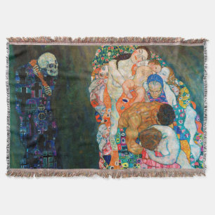 Cobertor Gustav Klimt "Vida e Morte"