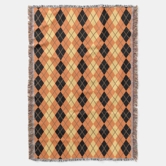 Cobertor Halloween Argyle (Frente Vertical)