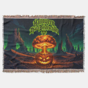 Cobertor Halloween de Destruição em Massa Abóbora Radioativ