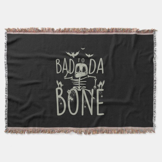 Cobertor Halloween Gift | Ruim Para O Osso (Frente)