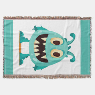 Cobertor Halloween/Monstro/desenho animado 