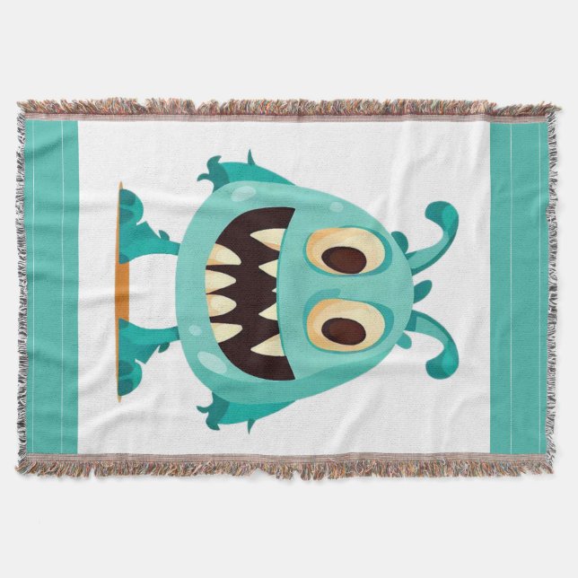 Cobertor Halloween/Monstro/desenho animado  (Frente)