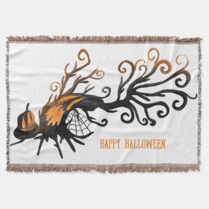 Cobertor Halloween/outubro/Queda/abóbora