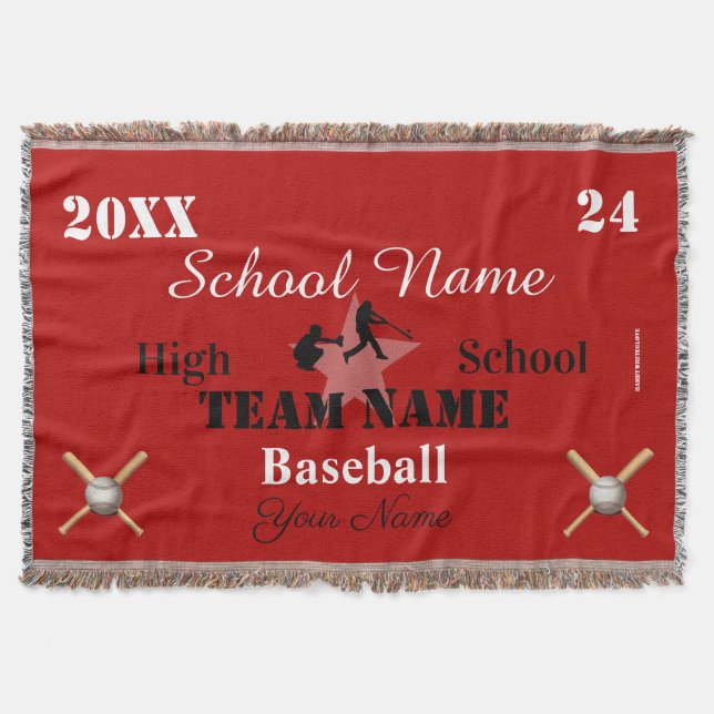 Cobertor HAMbyWG - Baseball personalizável (Frente)