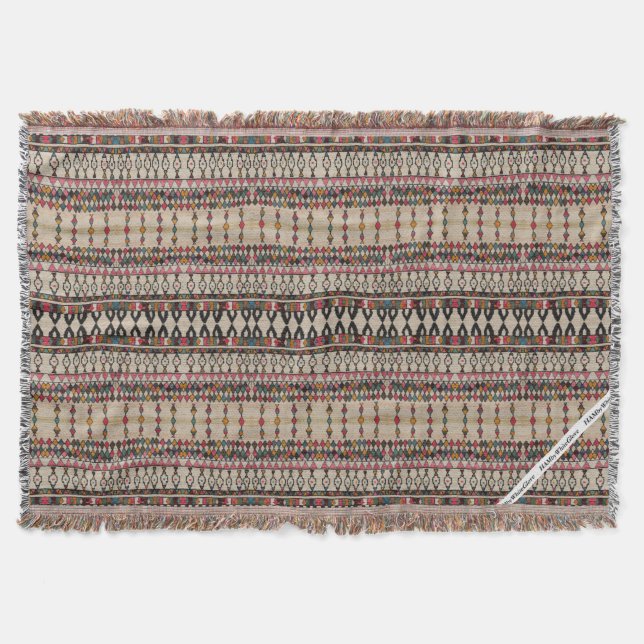 Cobertor HAMbyWG - Descartar Padrão de Estilo de Marrocos e (Frente)