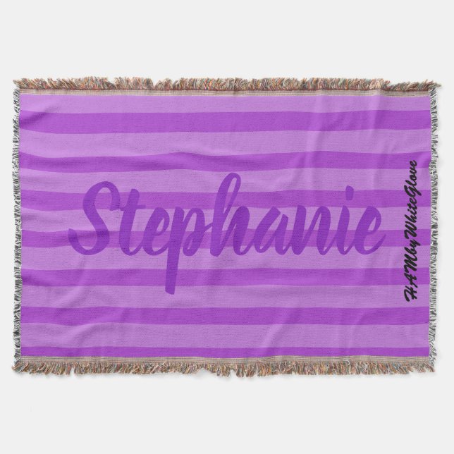 Cobertor HAMbyWhiteGlove - Lançar em Aberto - Violeta Roxo (Frente)