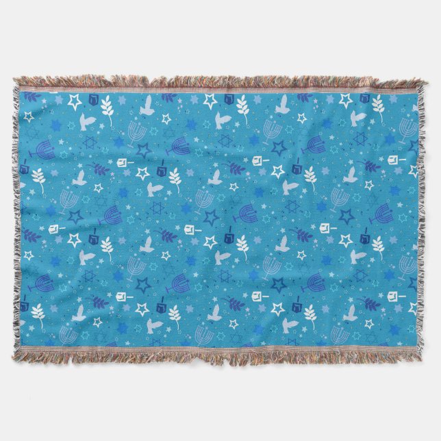 Cobertor Hanukkah Stars Throw (Frente)