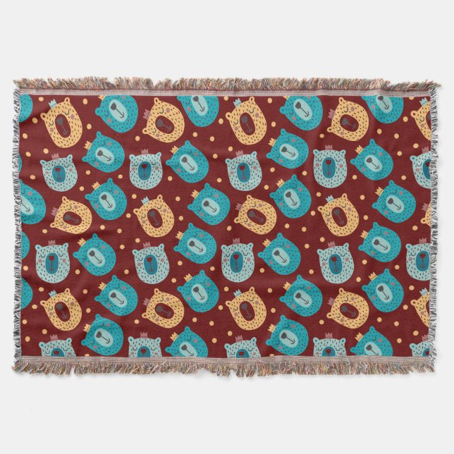 Cobertor Happy Bear Kings (Frente)