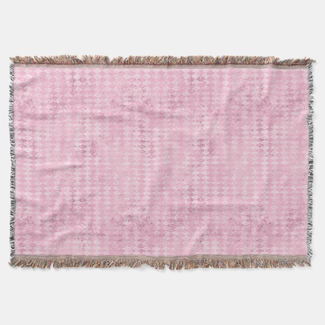 Cobertor Harlequin rosa (Frente)