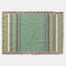 Cobertor Harvest Blessings Striped Throw Blanket | Autumn