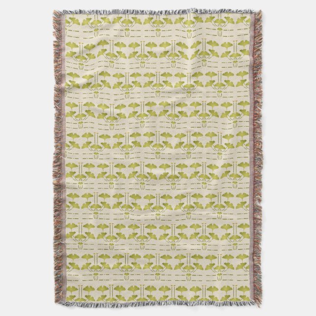 Cobertor Helen Foster Ginkgo Pattern (Frente Vertical)