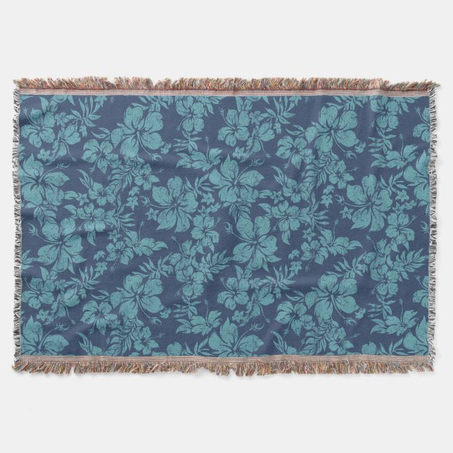 Cobertor Hibiscus Pareau Hawaiian Floral Blanket (Frente)