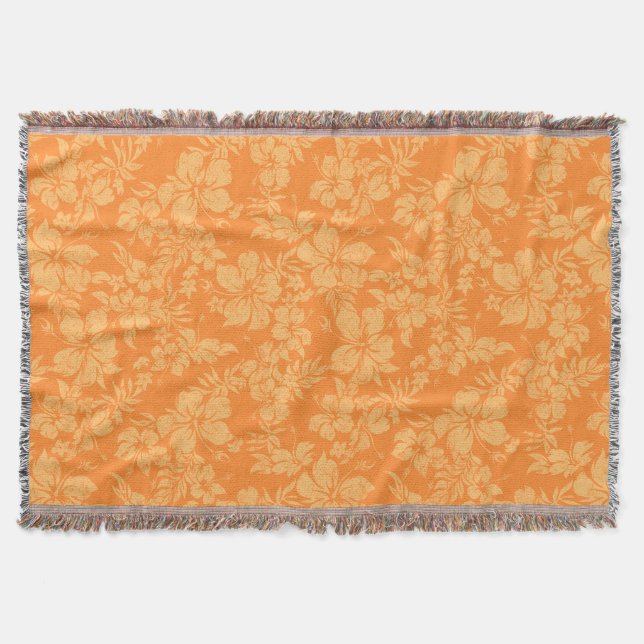 Cobertor Hibiscus Pareau Hawaiian Floral Blanket (Frente)