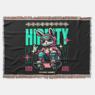 Cobertor Hip-Hop Hoppity - Coelho Skater Páscoa