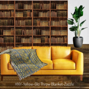 Cobertor HNY-Yellow-Gld