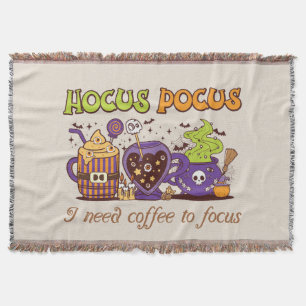 Cobertor Hocus Pocus - Preciso De Café Para Focar