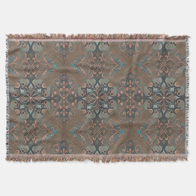 Cobertor Homely cottage pattern (Frente)