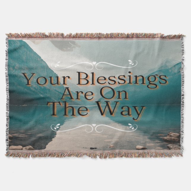 Cobertor Horizontes Esperançosos Bênçãos de Acima (Frente)